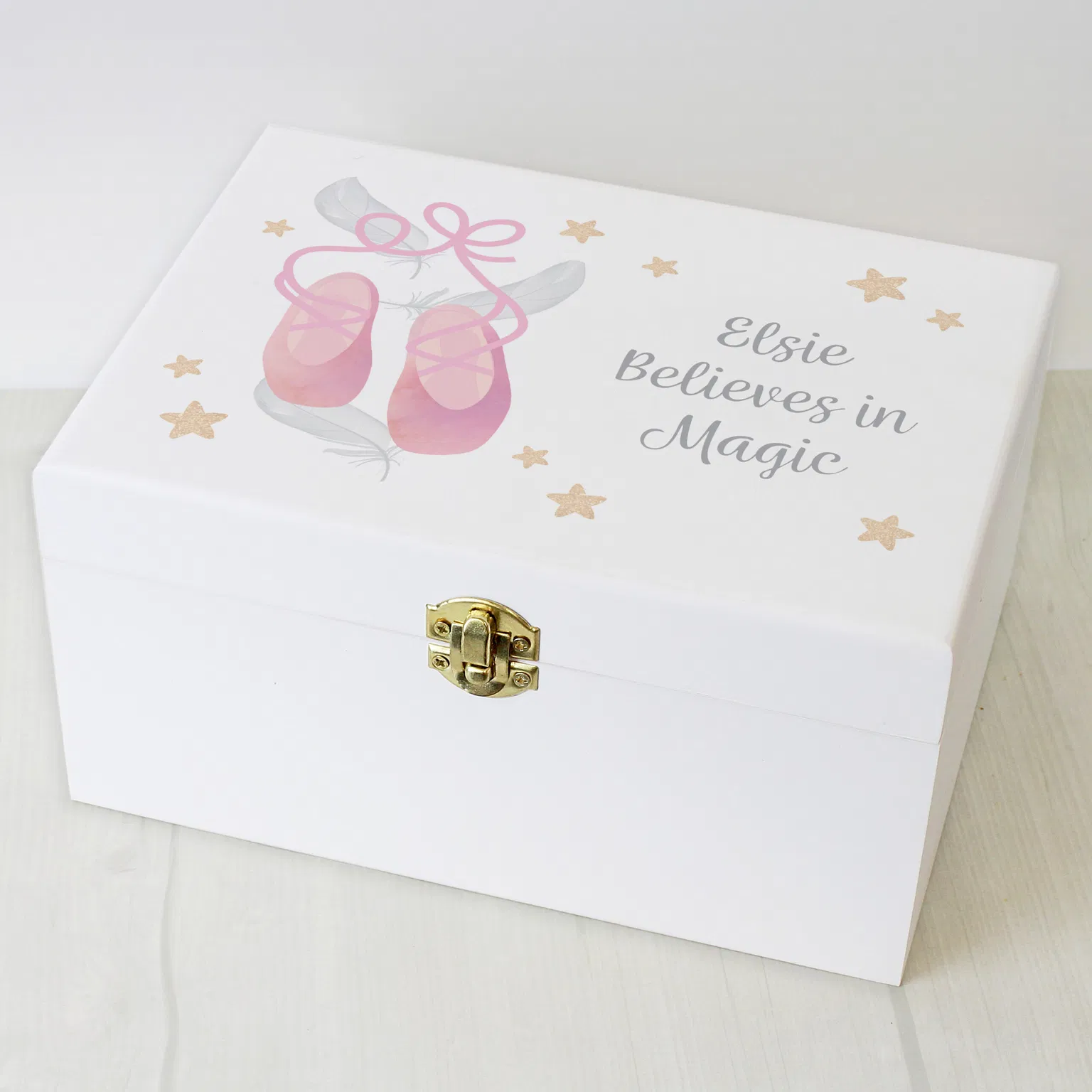 Personalised Ballet Wooden Keepsake Box - Main Image