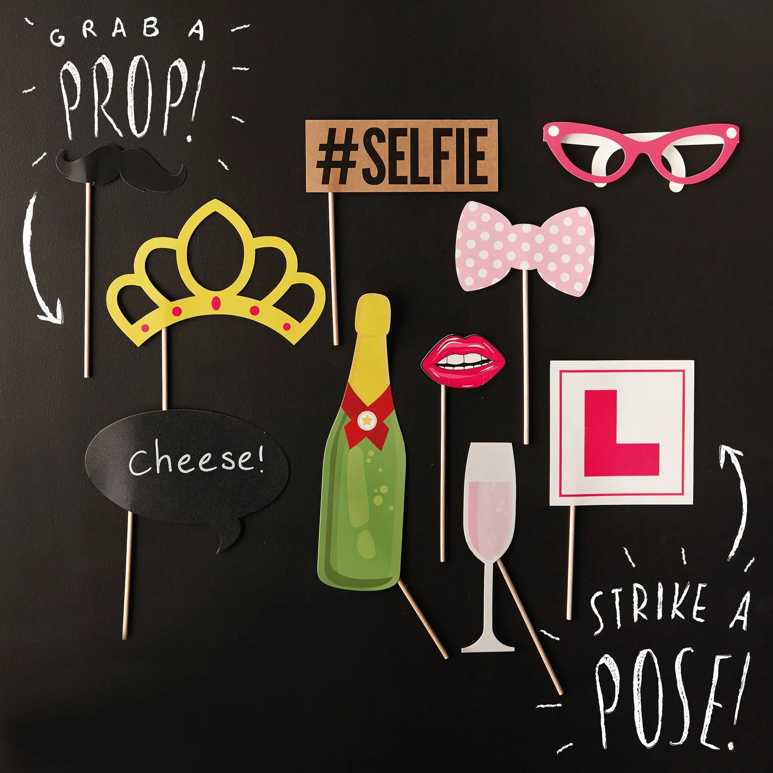 Hen Party Photo Booth Props - Main Image